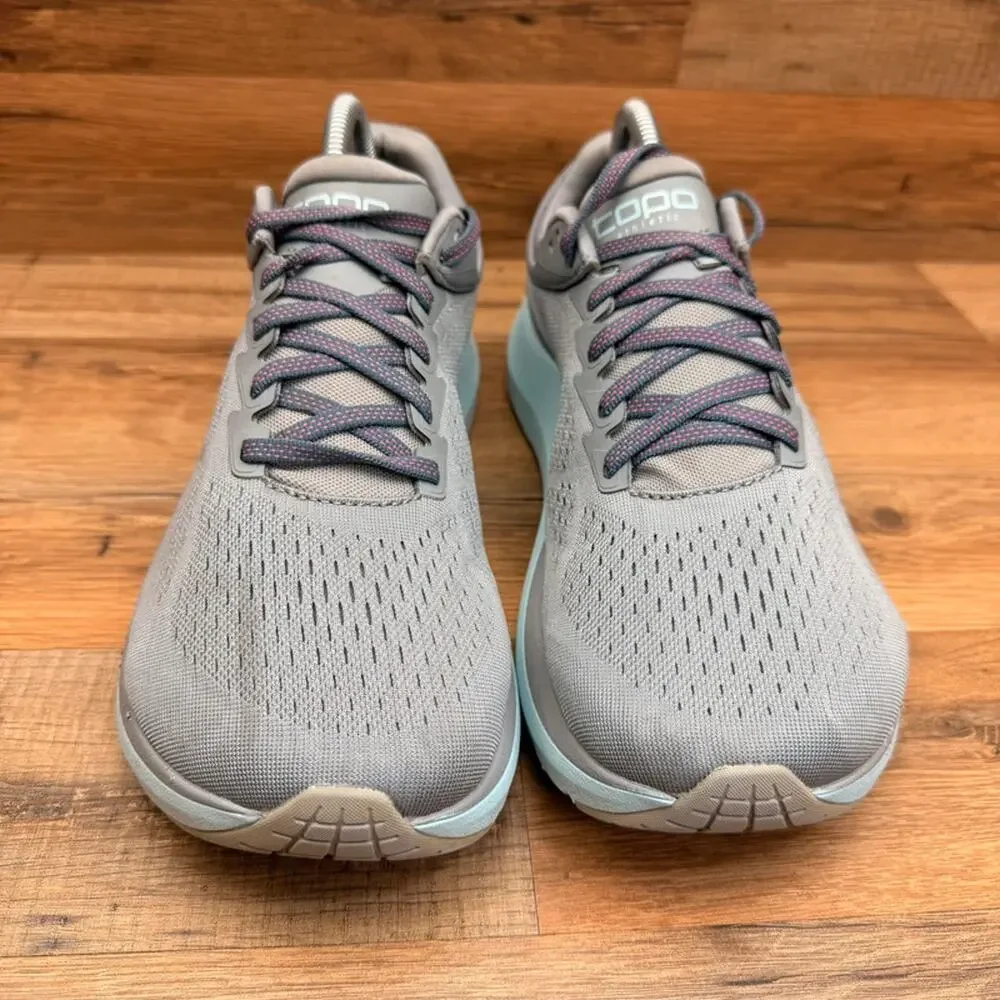 Topo Phantom 3 Womens Size 10 Gray Blue Athletic Workout Walking Shoes Sneakers